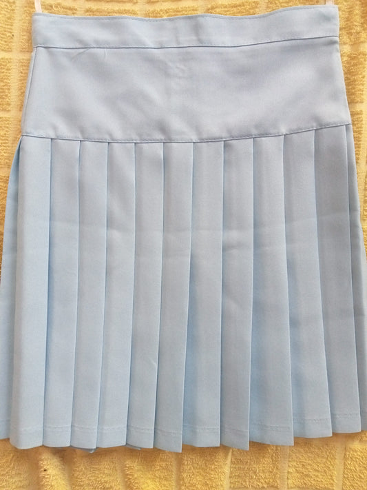 Falda Escolar Azul cielo / Azul Pastel